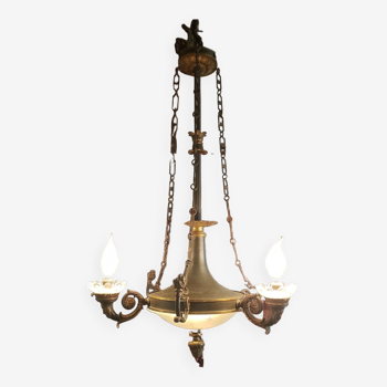 Empire style chandelier 6 burners