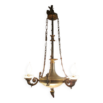 Empire style chandelier 6 burners