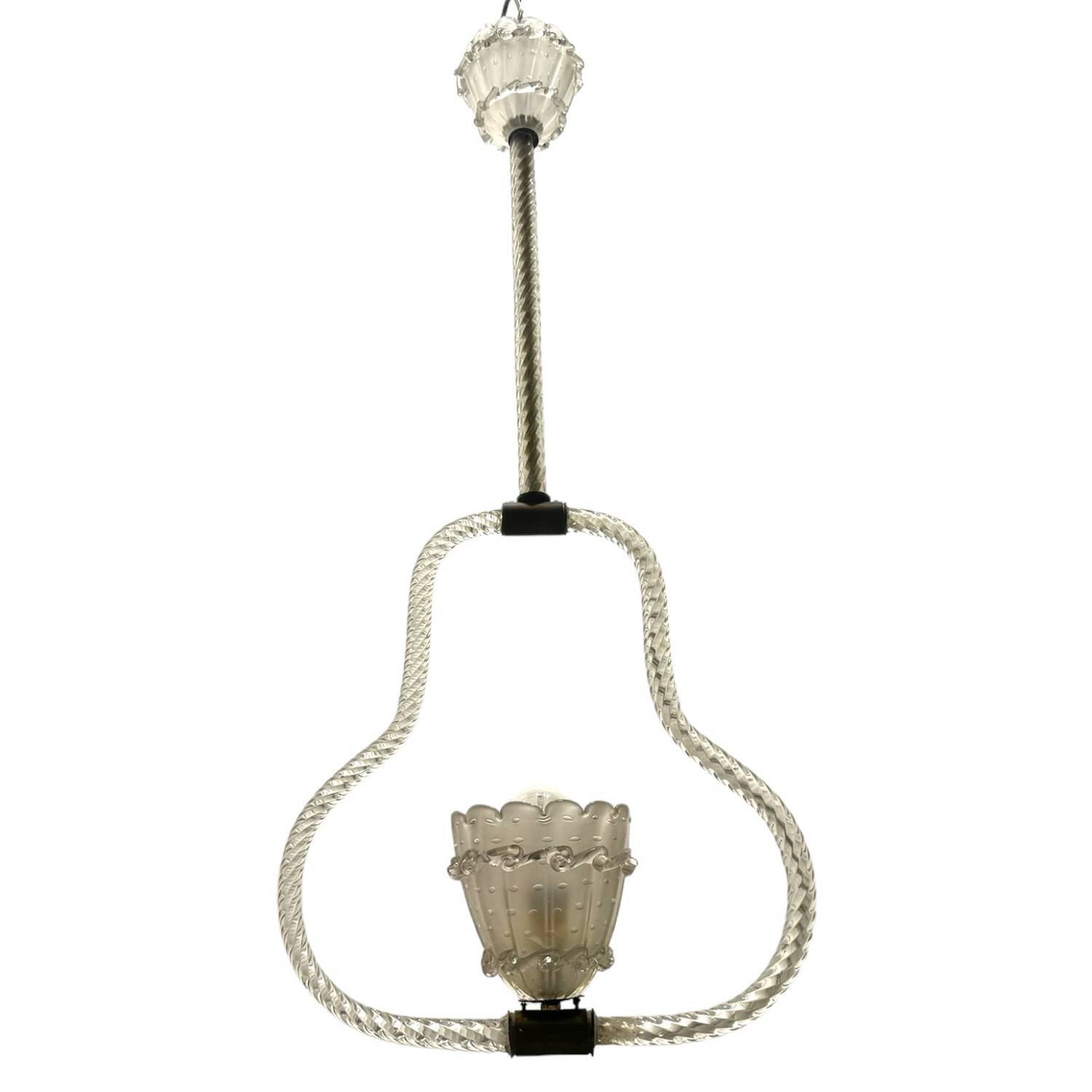 Murano Glass Barovier Light Pendant 1950’s