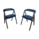 Scandinavian armchairs in skaï