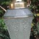 Art Deco style glass and brass pendant from the 20s/30s in water green color