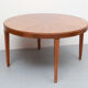 1950s round coffeetable in walnut