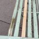Iron and metal garden bench