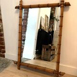 Antique bamboo mirror