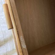 Vintage rattan chest of drawers with 6 drawers