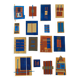 Collage bleu et beige