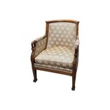 French Empire Bergère with Swan Necks