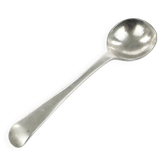 Cuillère à sel scandinave, en laiton argenté, Suède, années 1930