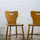 A pair of Swedish dining chairs 1950's