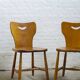 A pair of Swedish dining chairs 1950's