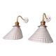 Pair of mercurized glass wall sconces, Maison Malabert, 1930s