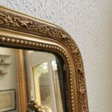 Mirror 80 x 58 cm Louis Philippe old gilded