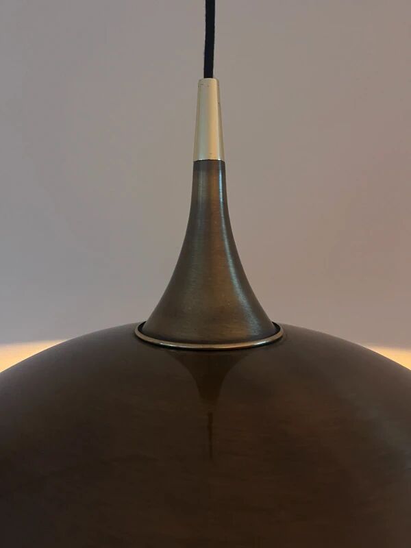Vintage brass suspension attributed to Florian Schulz - Handmade German design lamp.