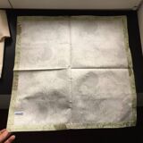 4 serviettes Palmier de chez Christofle satin de coton