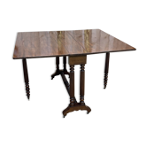 Table à abattants louis philippe xixème en acajou
