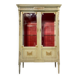 Louis xvi style showcase in rechampie wood and gilded bronzes from the napoleon iii period