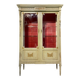 Vitrine de style louis xvi en bois rechampie et bronzes dorés d’époque napoléon iii