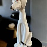 Enameled porcelain dog