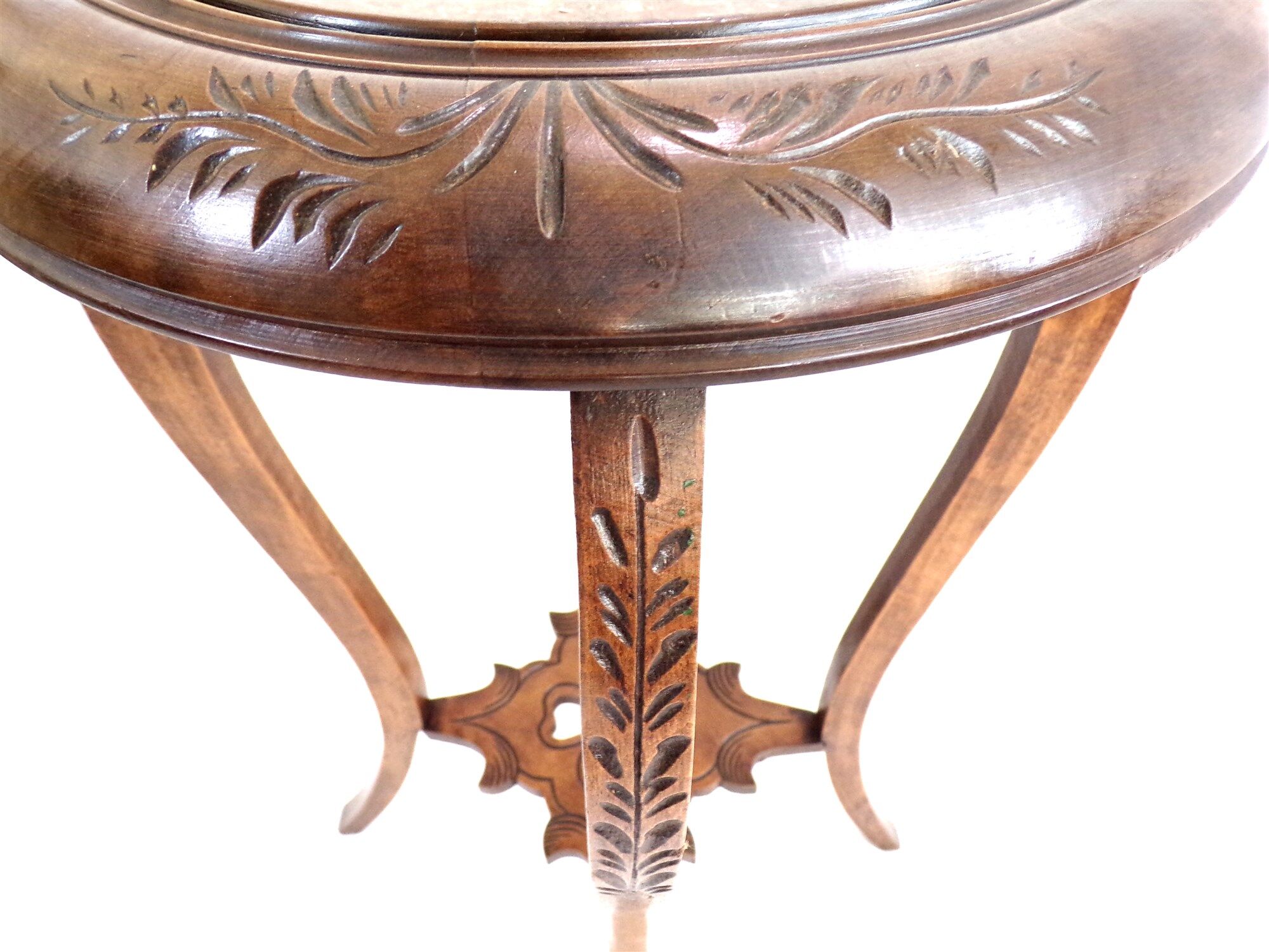 Side table with marble