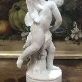 White porcelain cherub, work from the 1950s
