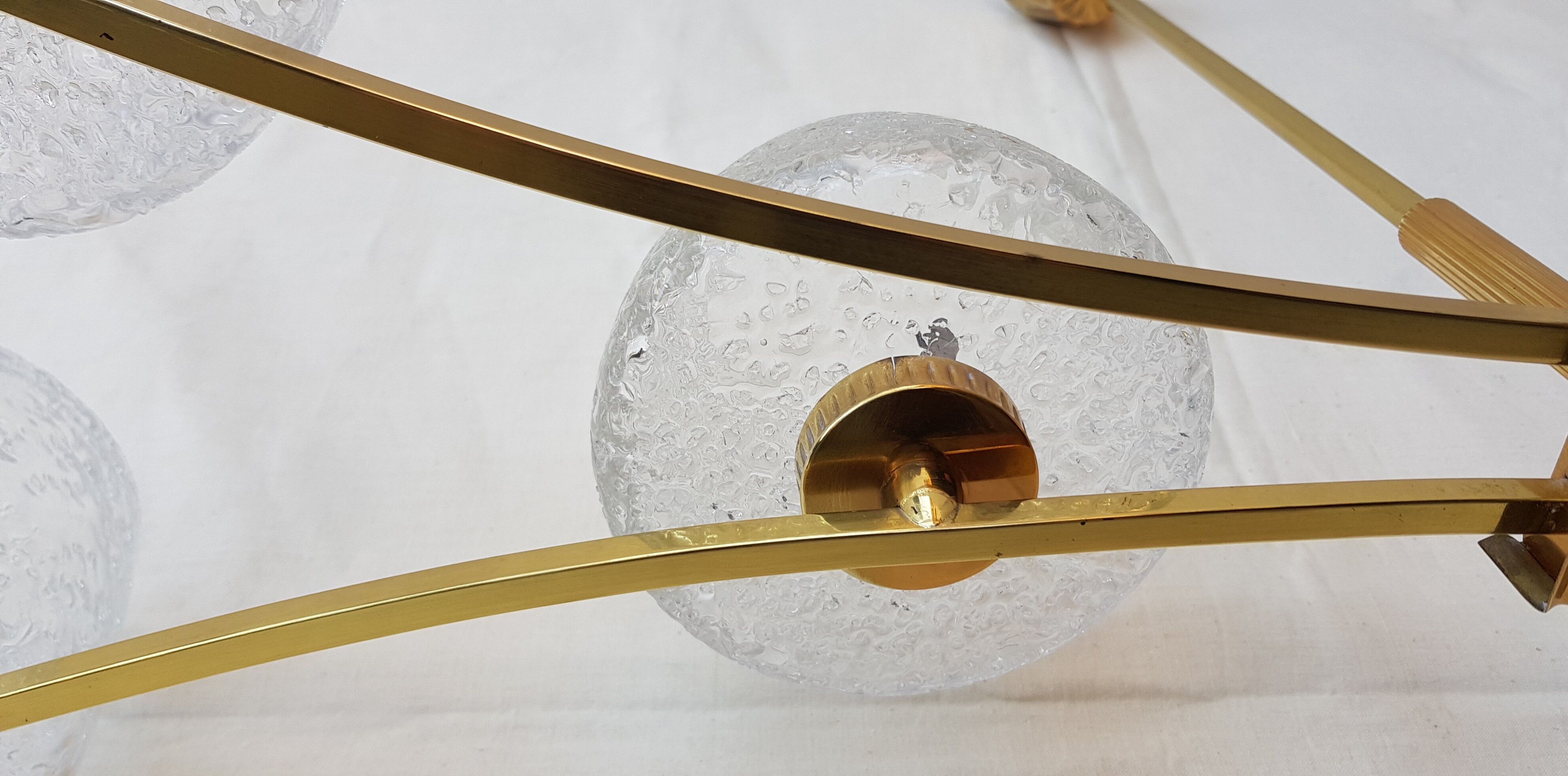 Large brass chandelier