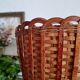 Vintage wicker basket pot cover