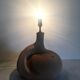 Lampe en pierre vintage années 70