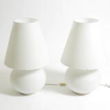 Lampes de table Leucos Paralume originales des années 1980, fabriquées en Italie | hauteur