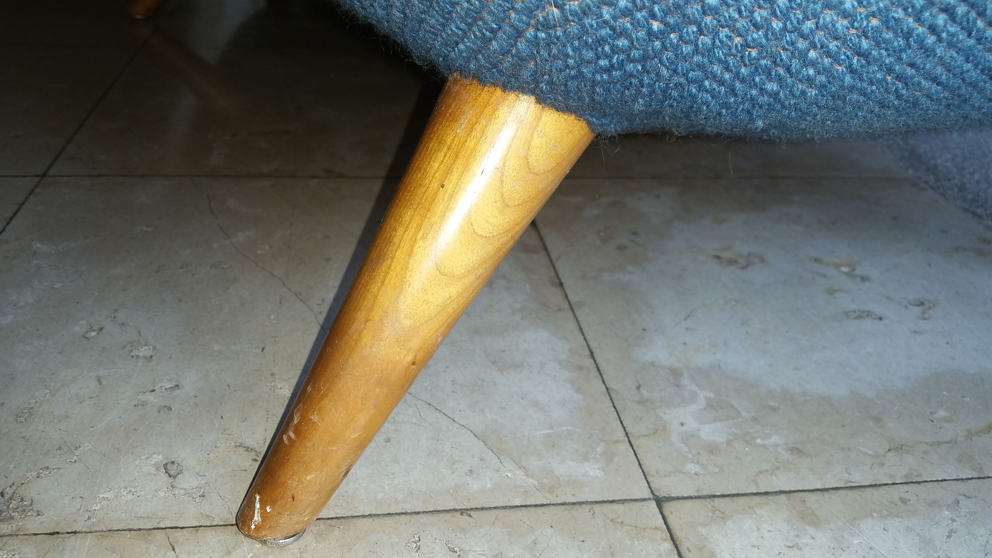 Sofa Sofa Arc curved EGG Scandinavian years 50-60