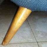 Sofa Sofa Arc curved EGG Scandinavian years 50-60
