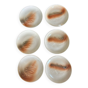 6 assiettes saint amand