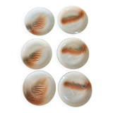 6 Saint Amand plates