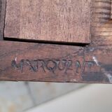 Louis XV Style Commode Stamped in Richly Decorated Rosewood Marquetry