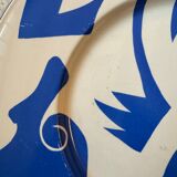 Fauvism style plate ceramic St Clément