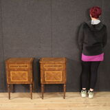 Pair of Louis XVI style bedside tables from the 60s