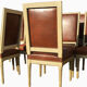 Set of 14 Louis XVI style lacquered chairs