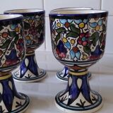 Lot of mazagrans cuts in artisanal earthenware