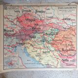 Old school map Vidal Lablache No. 32 Danubian States.