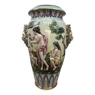 Large Capodimonte vase