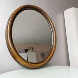 Vintage oval mirror from the 70s 47x37cm