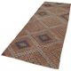 Turkish Handmade Vintage Anatolian Kilim 102 cm x 338 cm