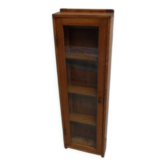 Antique oak display cabinet