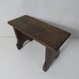 old small wooden bench step