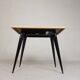 Bistro table Henri Julien, model Tolix T55 with a Formica top, 1950s.
