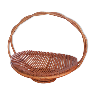 Old fruit basket or other wicker. Foot shower.