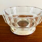 Italian salad bowl crystal silver 1970