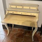 Wooden desk with patina