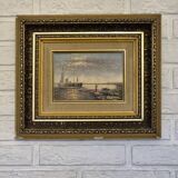 Boat canvas painting