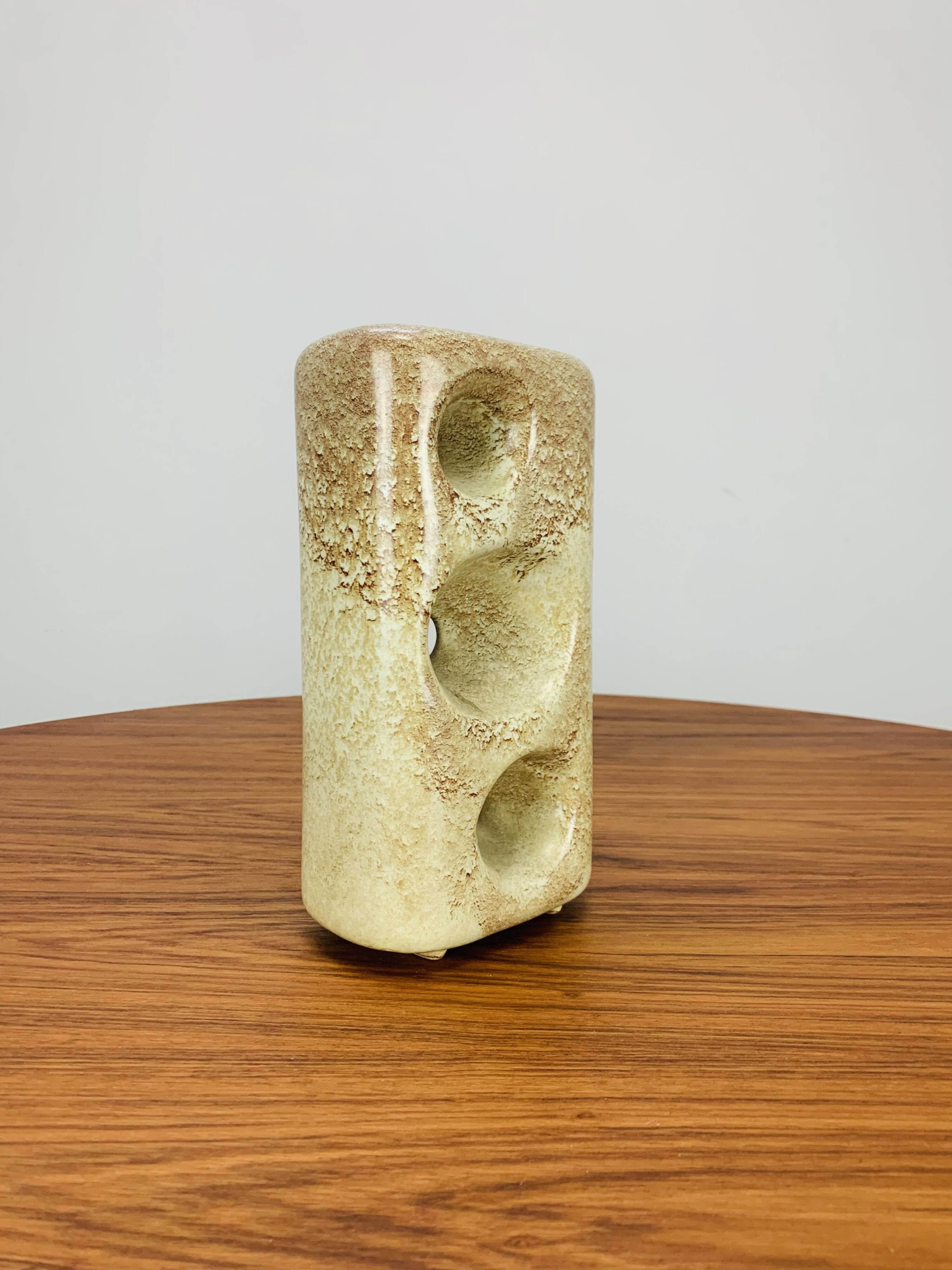 Roberto Rigon vase for Bertoncello, vintage ceramic