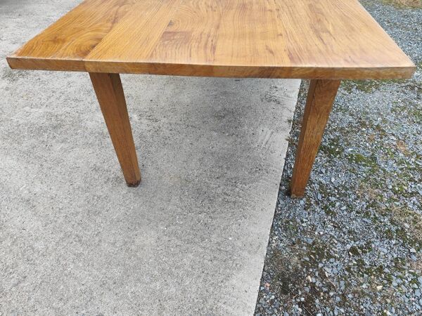 Duo table de ferme XXL 320 cm chêne pieds fuseaux